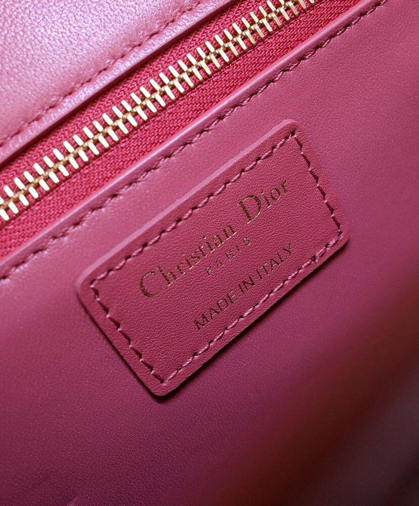 Christian Dior 30 Montaigne Flap Bag Leather Red